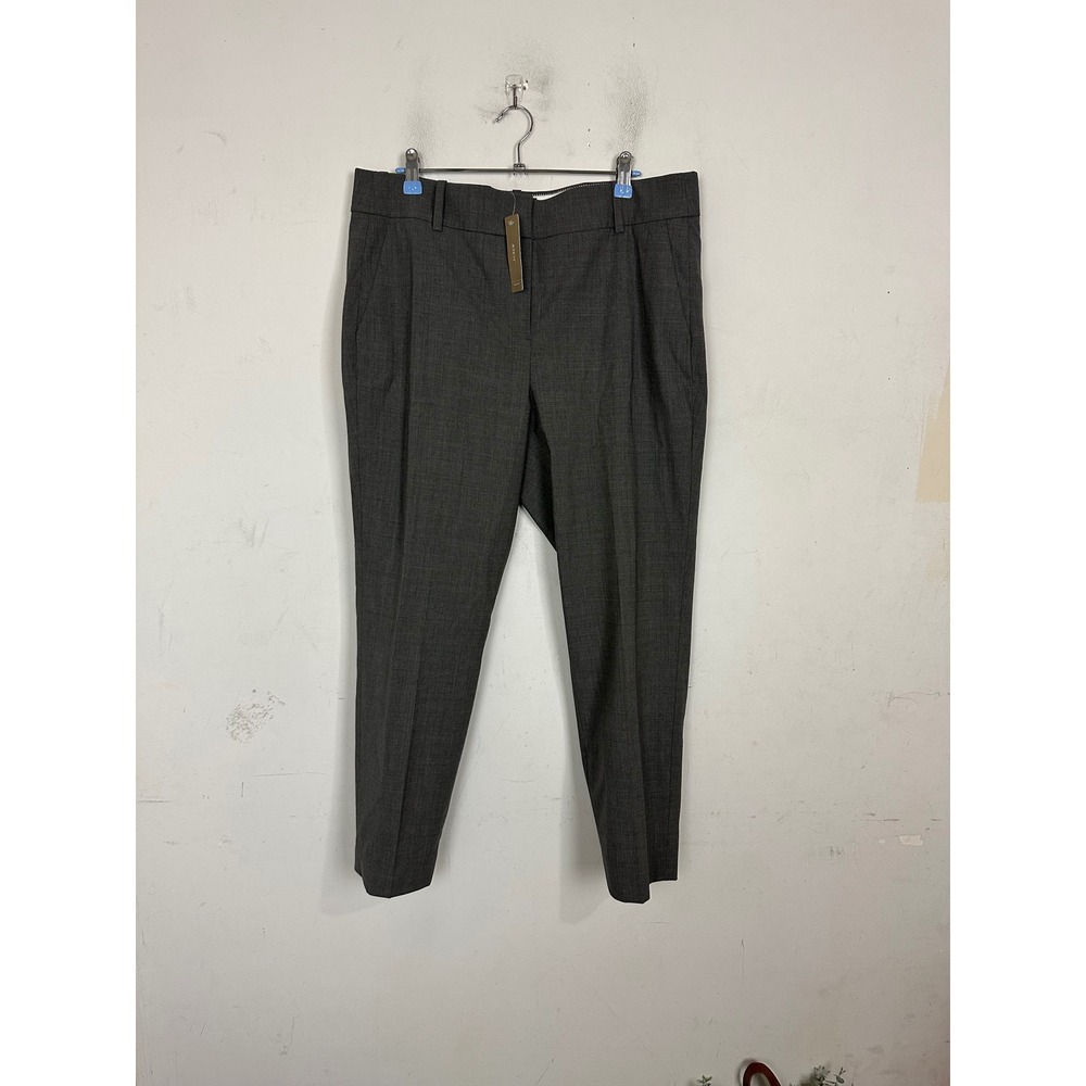 J.Crew Cameron Slim Pant Charcoal Gray Wool Blend Trousers H6276 Mens 14